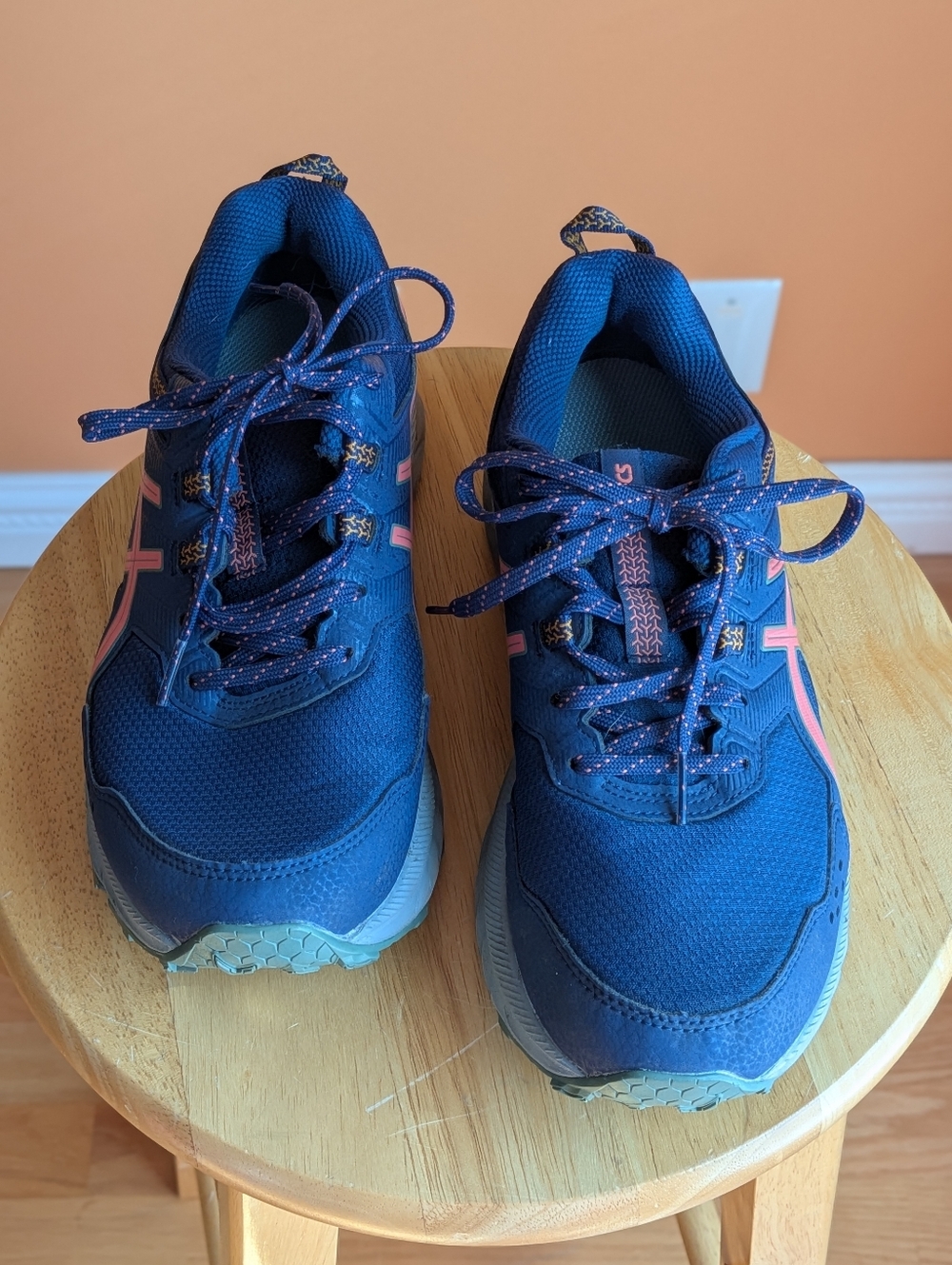 ASICS Women's' Navy Pink Running Shoes